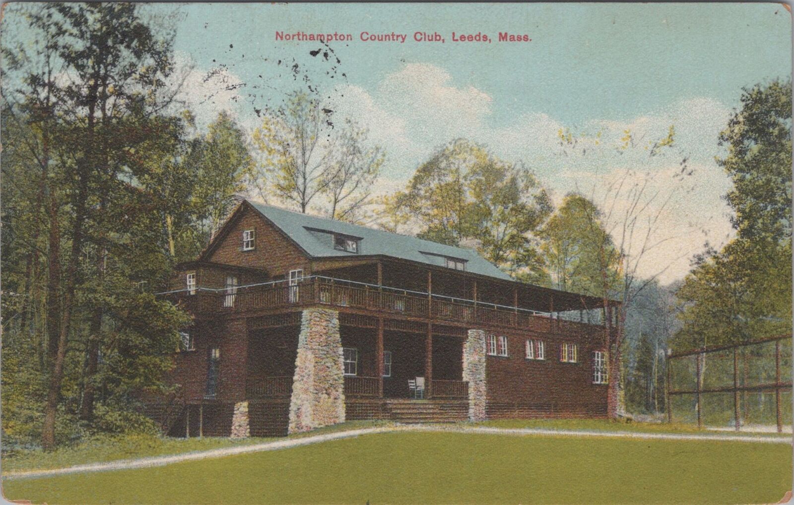 Northampton Country Club, Leeds, Massachusetts c1910s Postcard