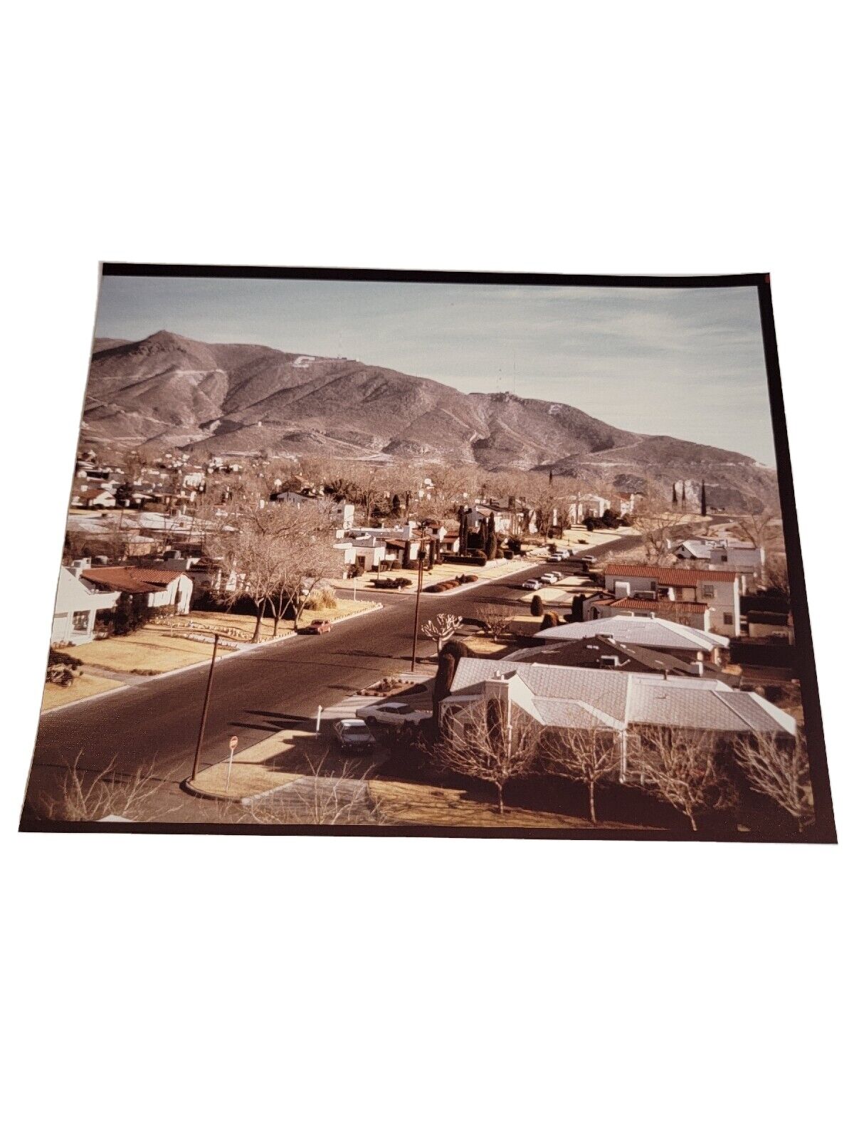 Vintage 1980s Color Photograph Of El Paso Texas Town Houses 1982 Picture