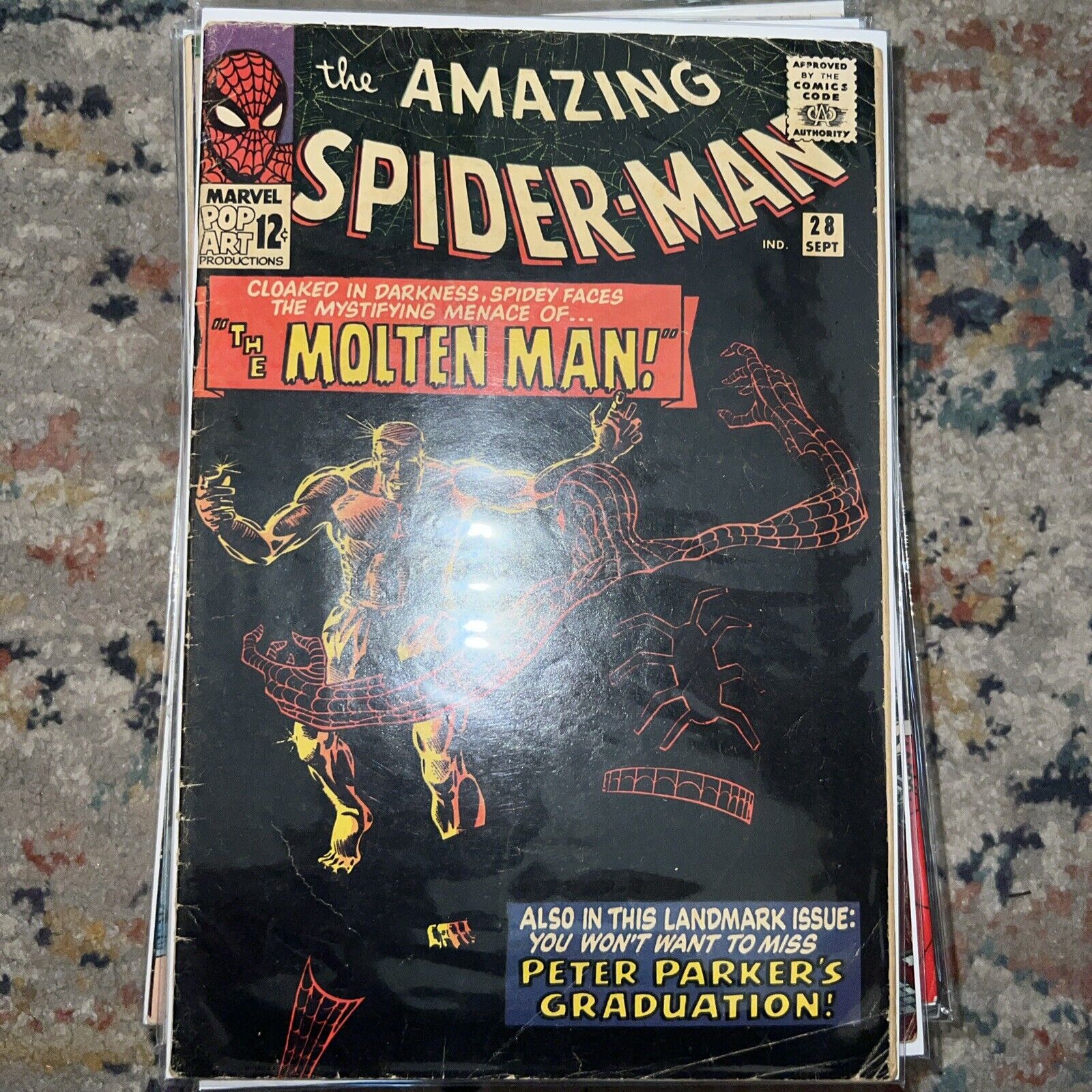 AMAZING SPIDER-MAN #28 (1965)  1ST APPEARANCE OF MOLTEN MAN