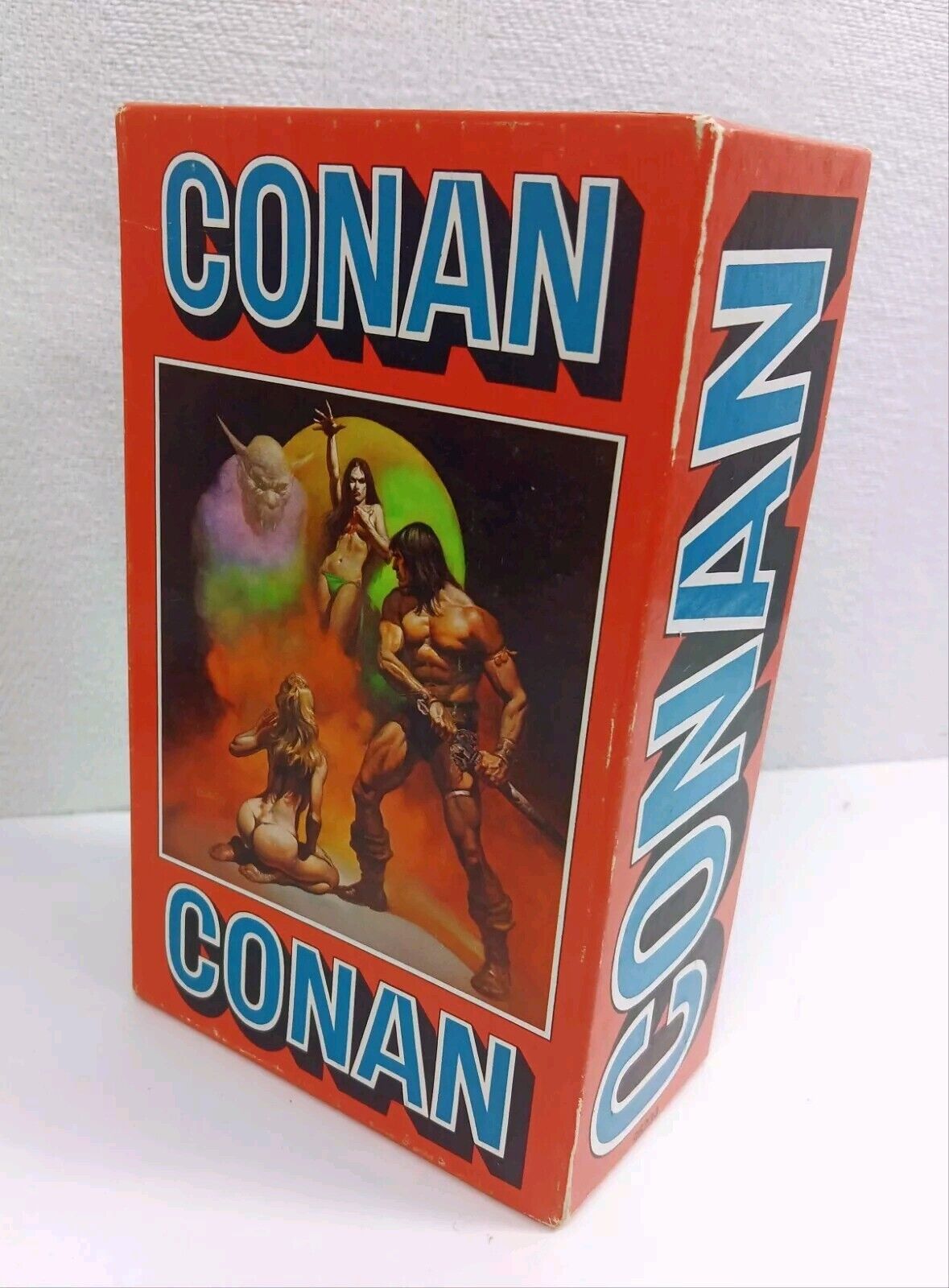 🔥 Vintage 1968 Conan The Barbarian 4 Book Box Set RARE