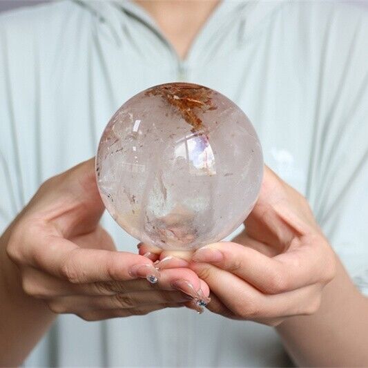 1.78LB Top Natural clear quartz ball quartz crystal sphere healing gem WQ34