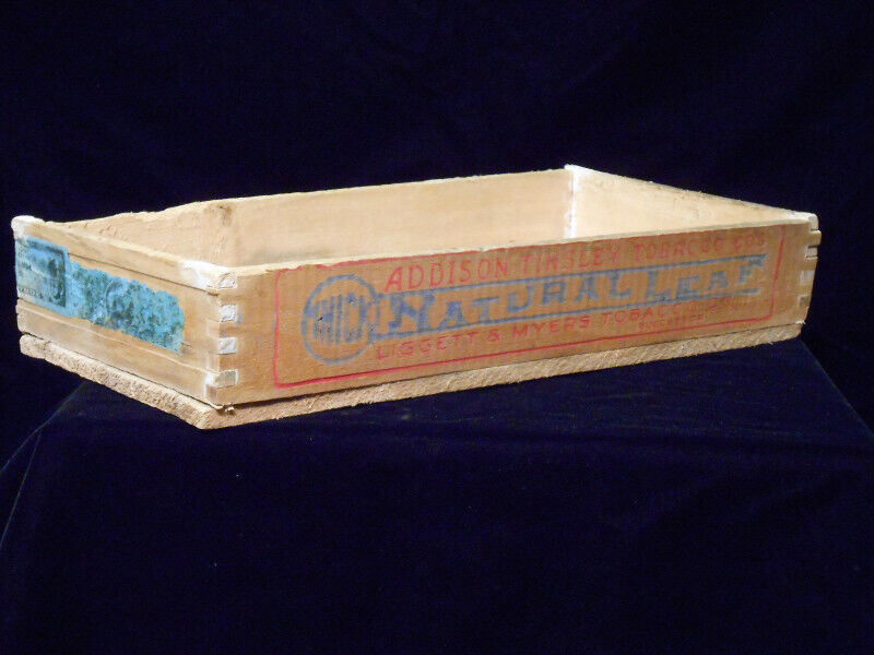 Tobacco 5 LbPlug Box Addison Tinsley Liggett & Myers Factory NO 74 Missouri 1926