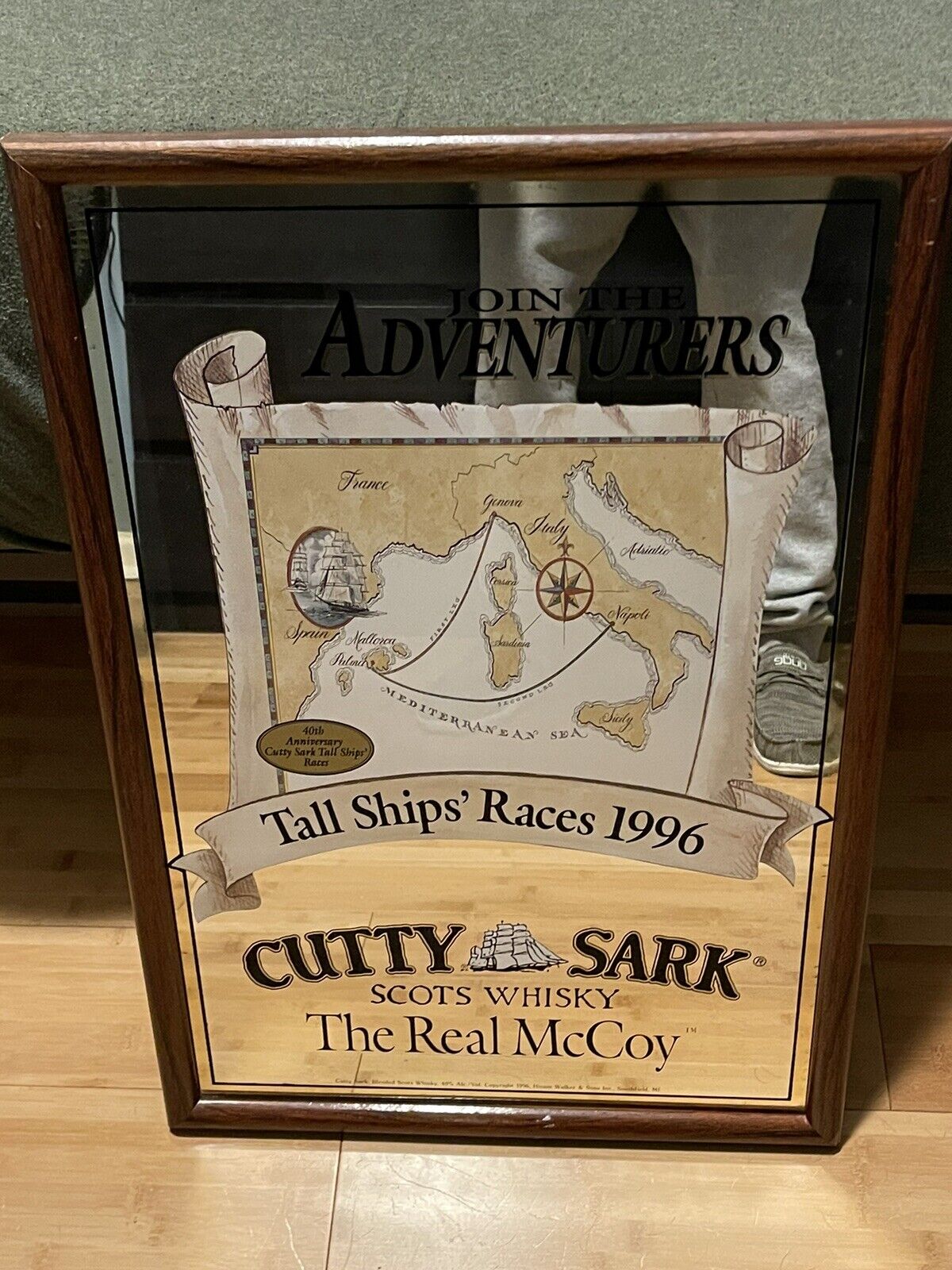 1996 Vintage Cutty Sark Bar Mirror