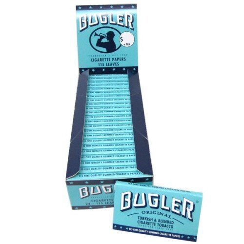 BUGLER ROLLING PAPERS SW 115 LEAVES UNFLAVORED FLAVOR PACK OF 24