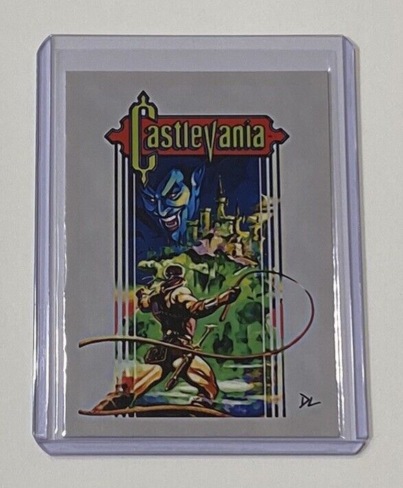 Castlevania Limited Edition Artist Signed Nintendo Game Cover Trading Card 6/10