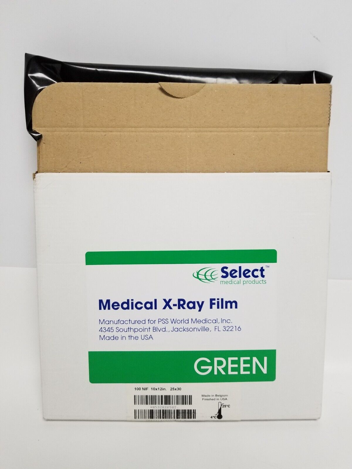 PSS World Medical 10 x 12in Green X-Ray Film EZP5H