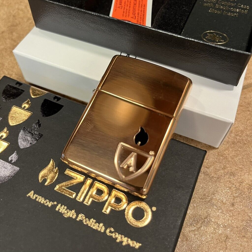 Zippo 46171, Zippo Limited Edition Solid Copper Case Armor Lighter, Black Insert