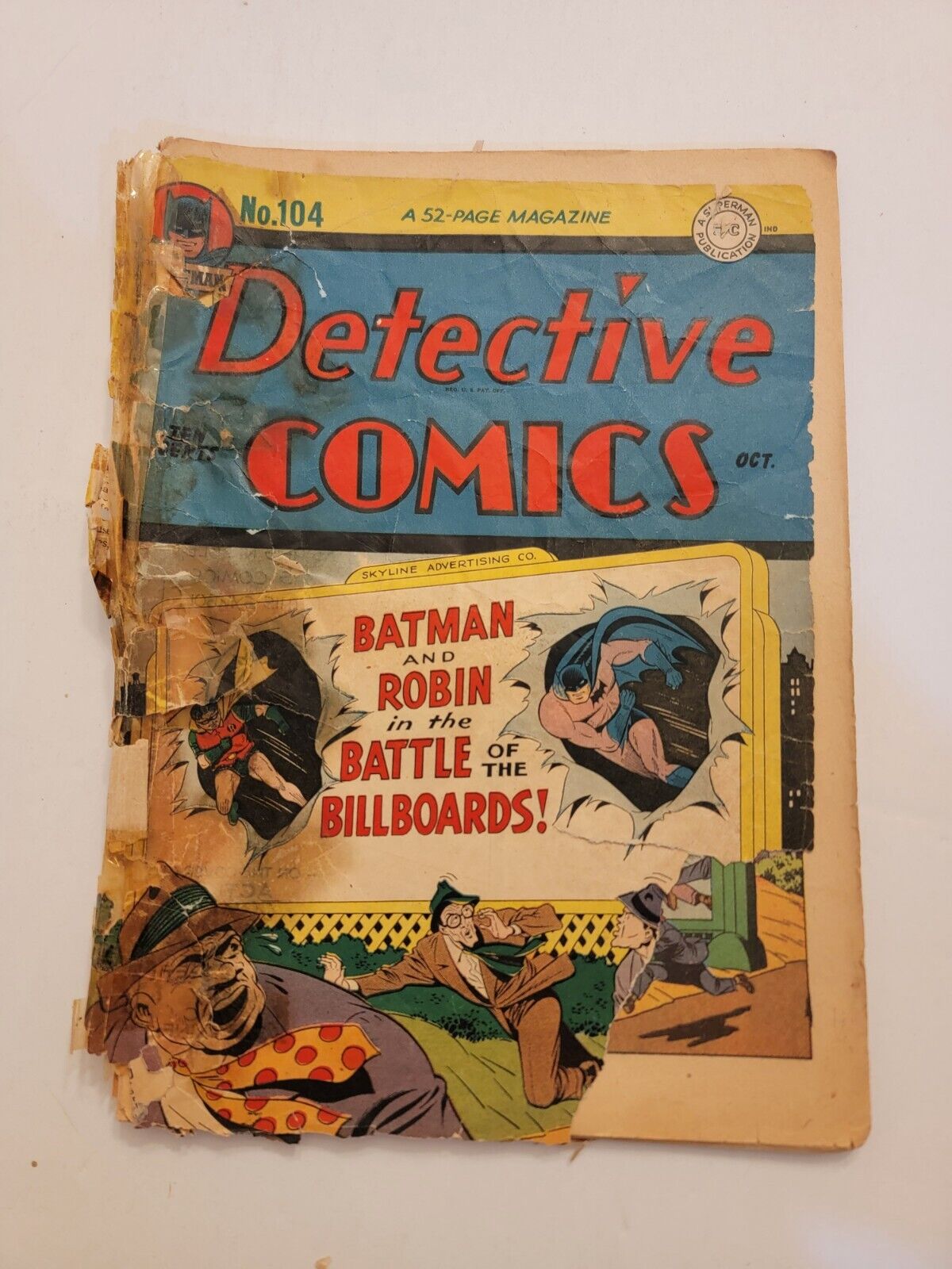 DETECTIVE COMICS 104 Batman & Robin Golden age 1.0 Complete