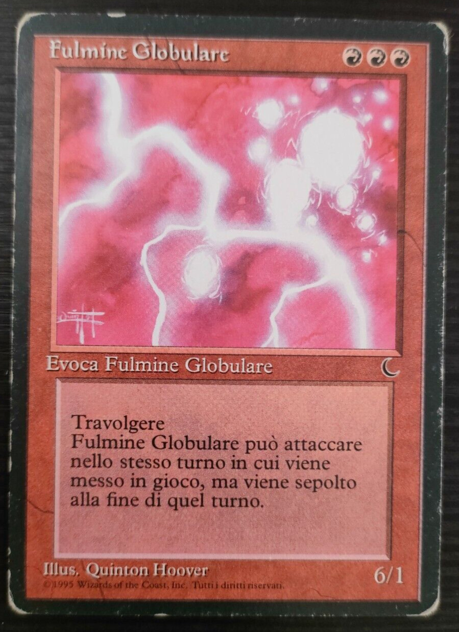 MTG Globular Lightning / Ball Lightning - L'Oscurità / The Dark ITALIAN (PL#5)