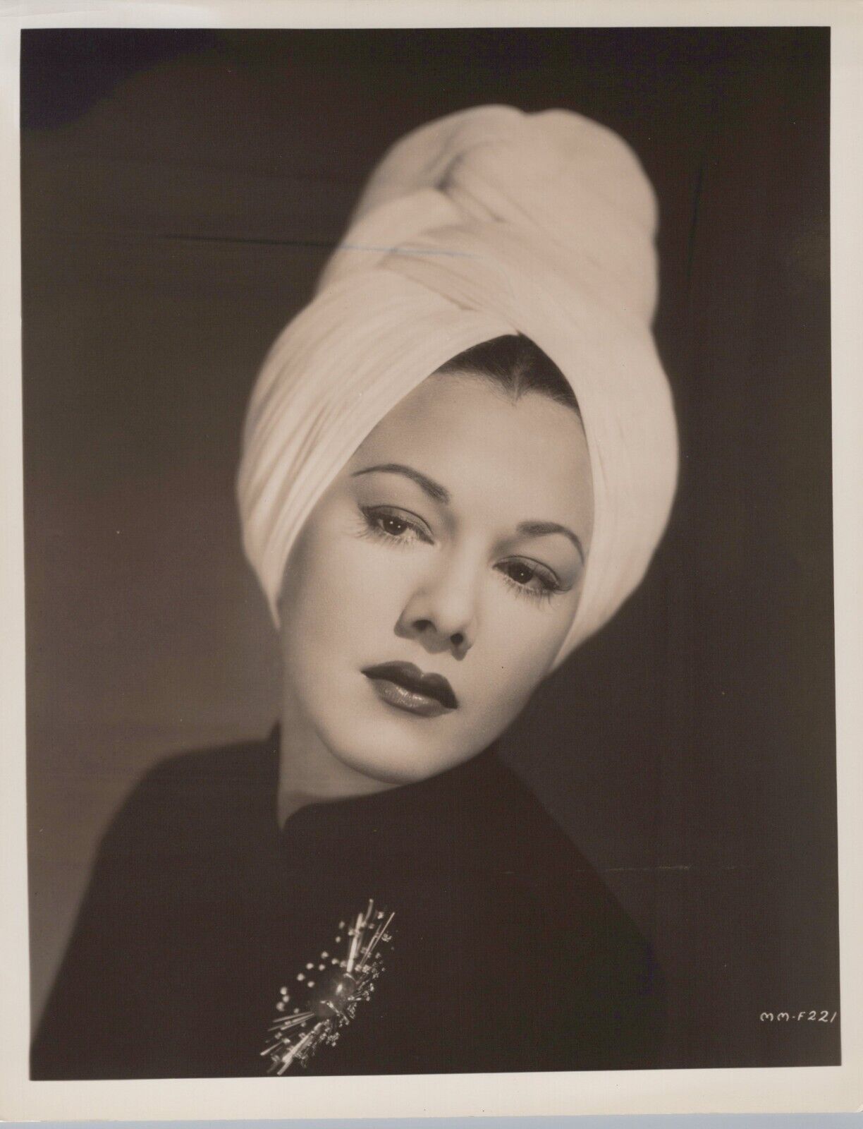 Maria Montez (1940s) ❤ Hollywood Beauty Stunning Portrait Vintage Photo K 520