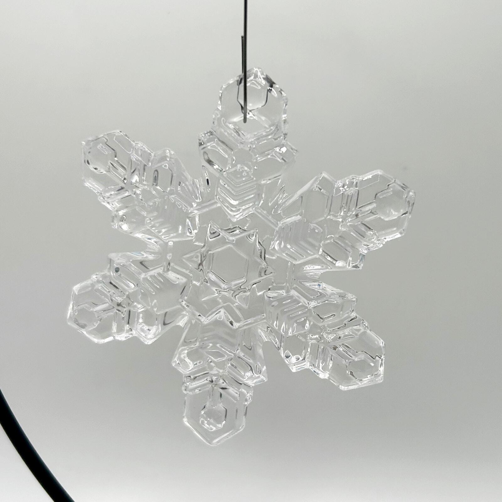 Marquis by Waterford Annual Design Crystal “Stella” Snowflake Christmas Ornament