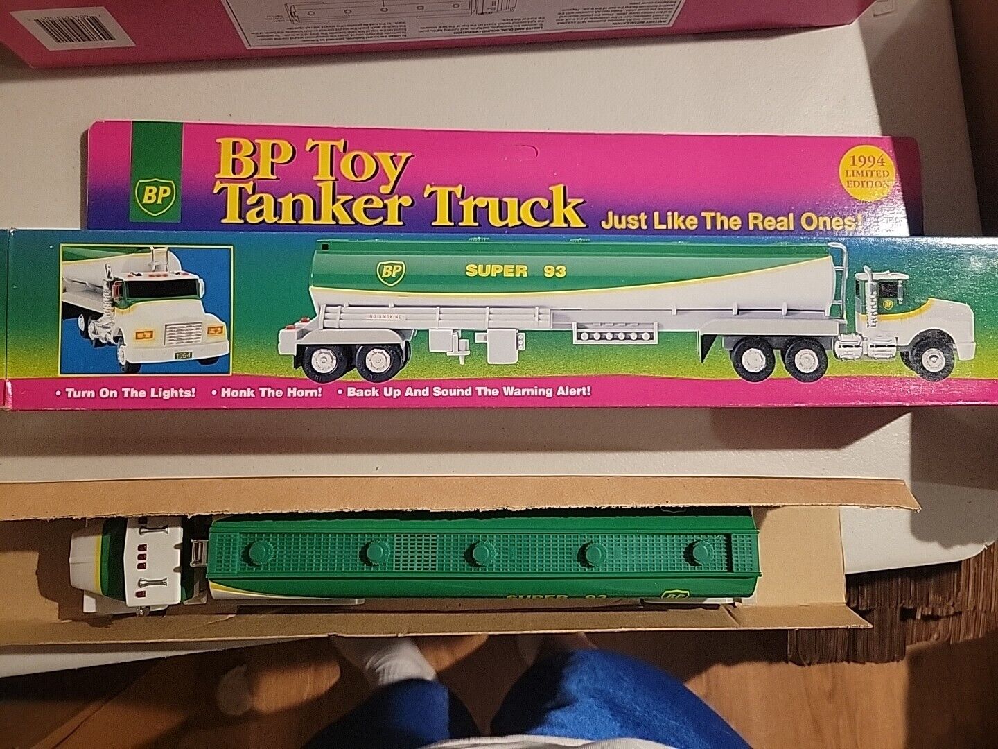 Limited Edition 1994 BP Toy Tanker Truck Super 93 (New In Original Box)