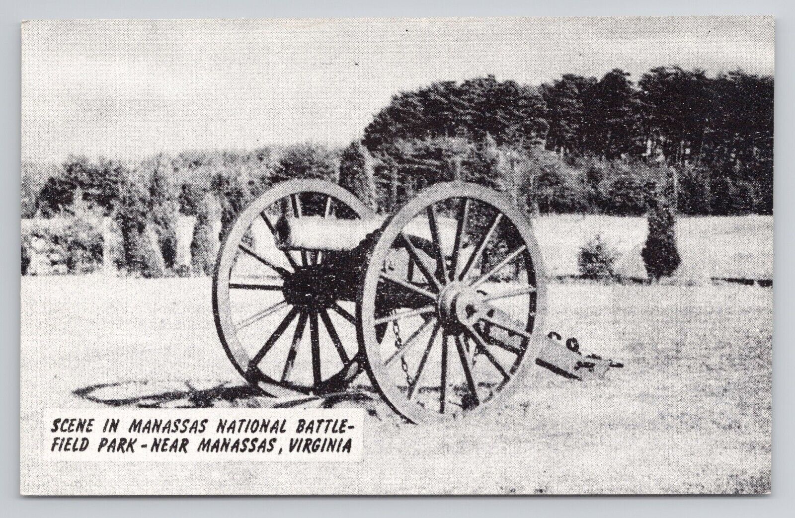 Postcard Scene In Manassas National Battle Field Park Near Manassas Virginia
