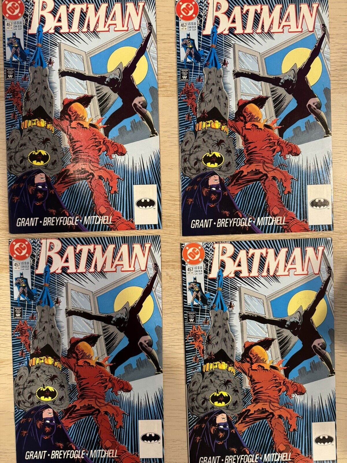 *BATMAN #457*DC COMICS*1990, 3 First Prints And One 2nd Print