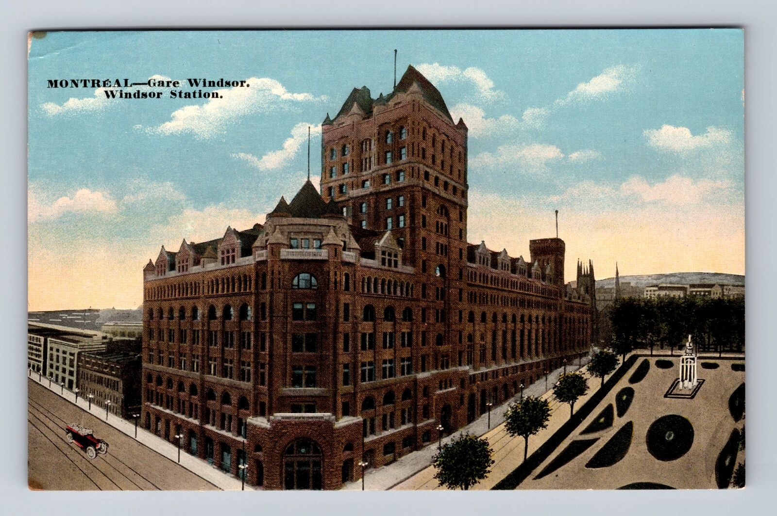 Montreal QC-Quebec Canada, Gare Windsor, Windsor Station, Vintage Postcard