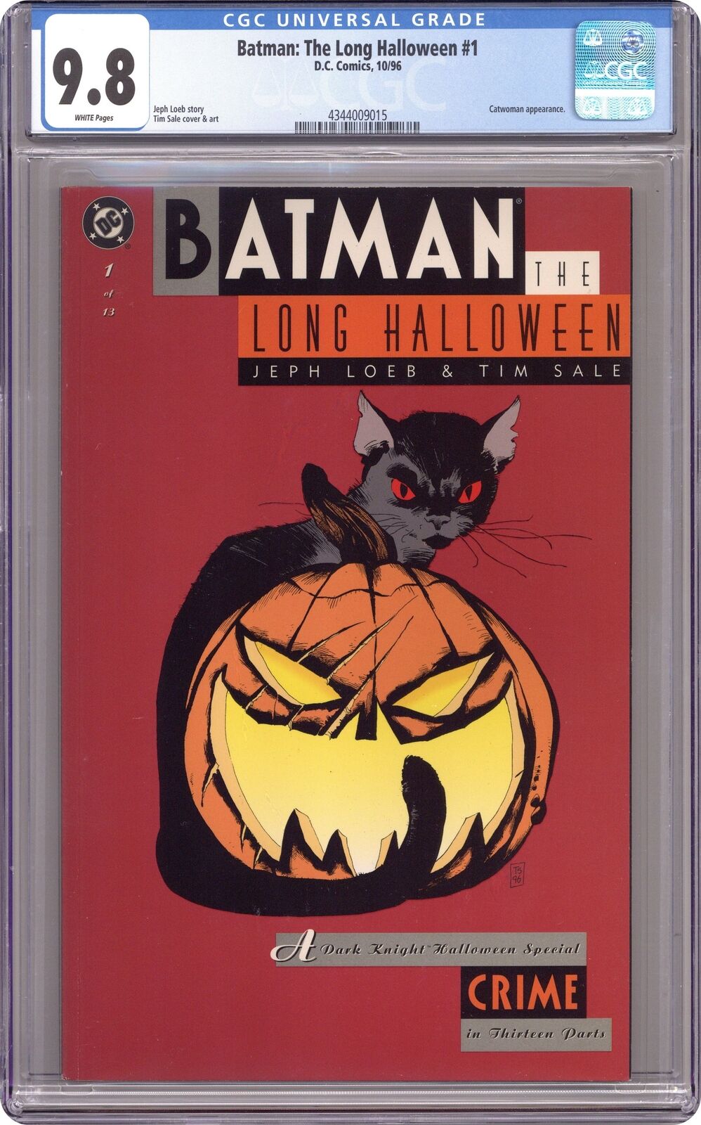 Batman The Long Halloween #1 CGC 9.8 1997 4344009015