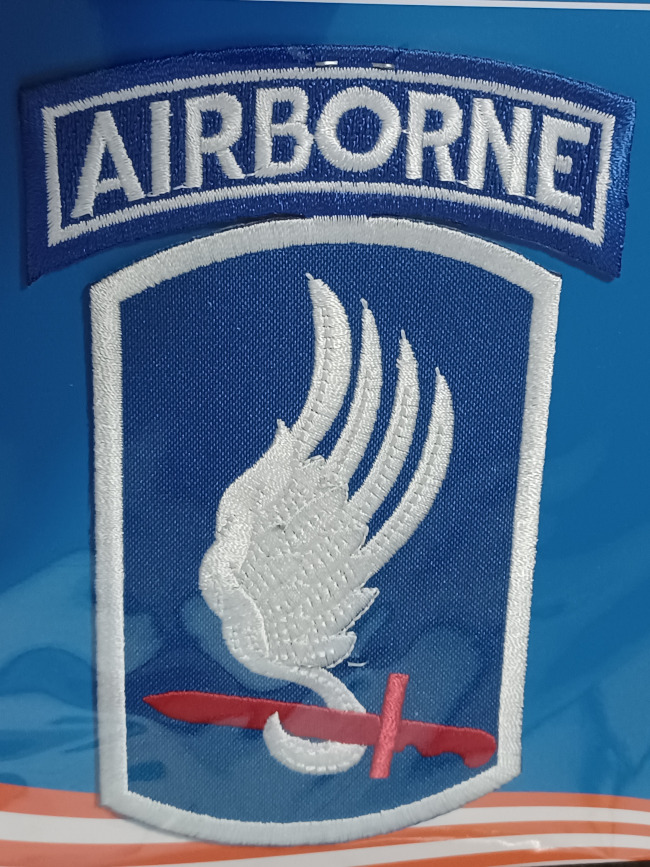 US ARMY 173rd Airborne Patch    3.5 by 5 inches Medium Patch