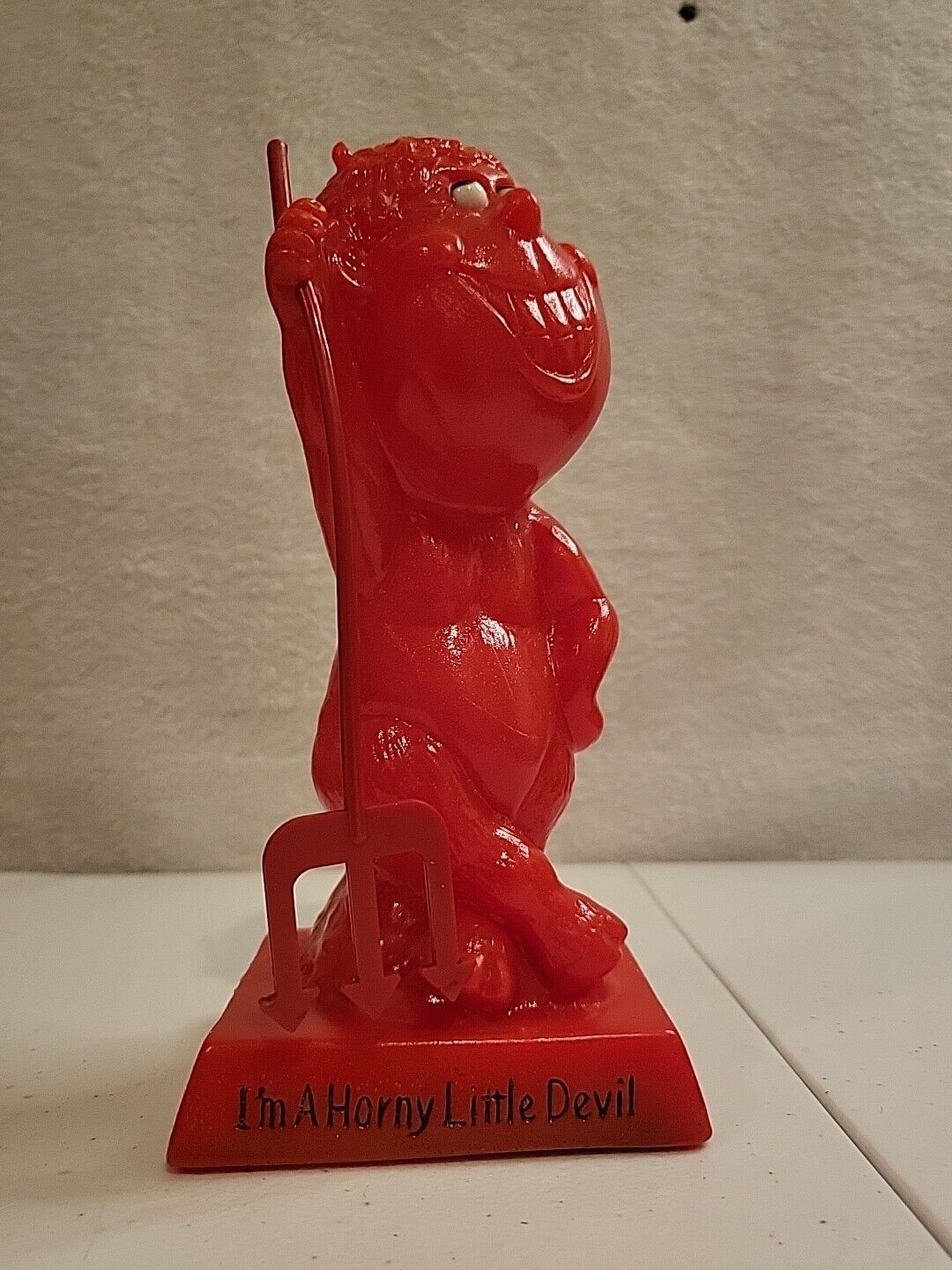 Vtg Mid-Century 1971 R & W Berries Co. Red I’M A HORNY LITTLE DEVIL Fun Gift