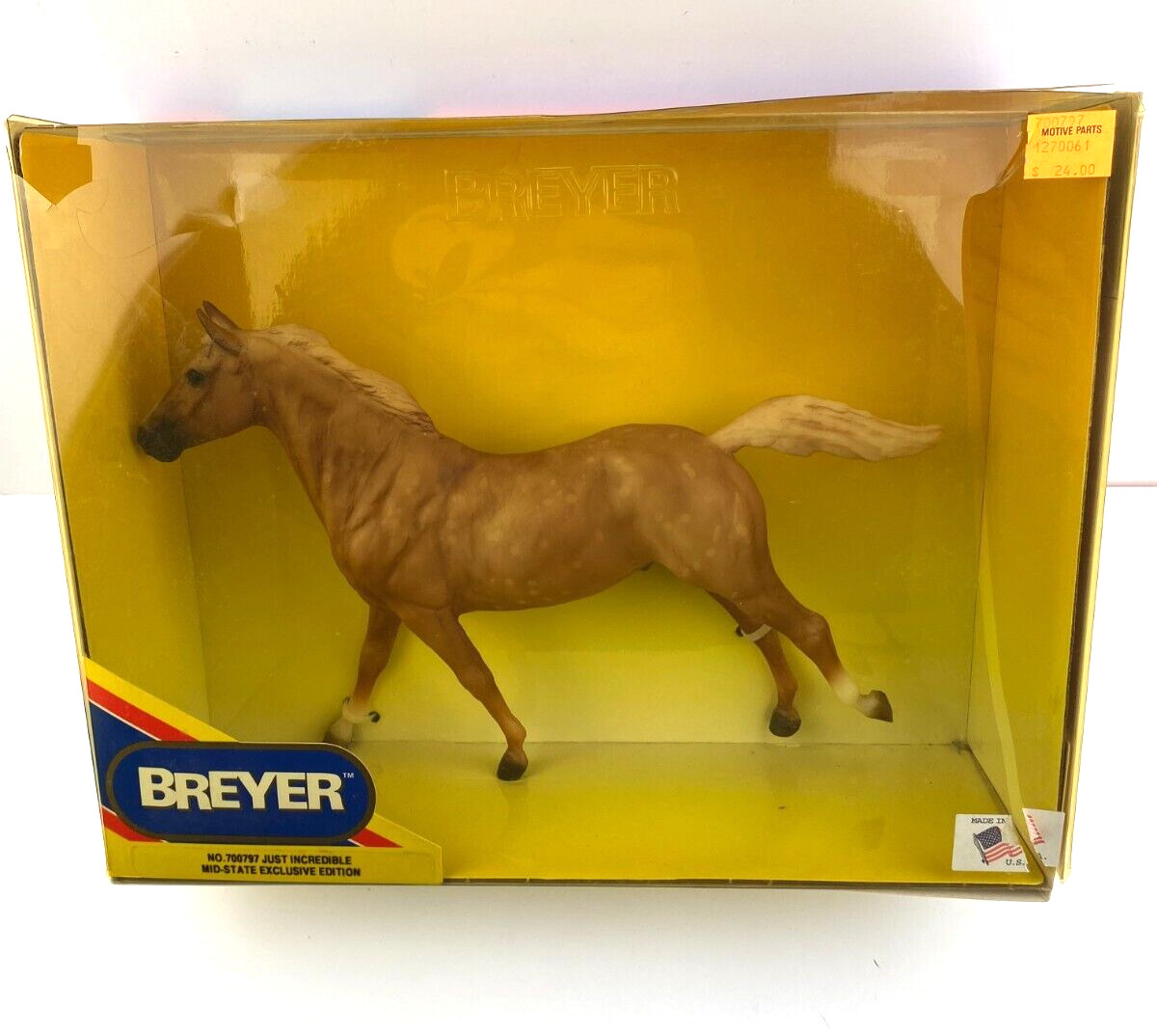 Breyer No. 700797 Just Incredible Dappled Palomino Mid State Exclusive Edition 