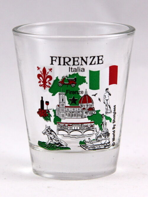 FLORENCE (FIRENZE) ITALY GREAT ITALIAN CITIES COLLECTION SHOT GLASS SHOTGLASS