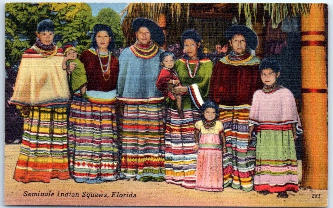 Postcard - Seminole Indian Women - Florida