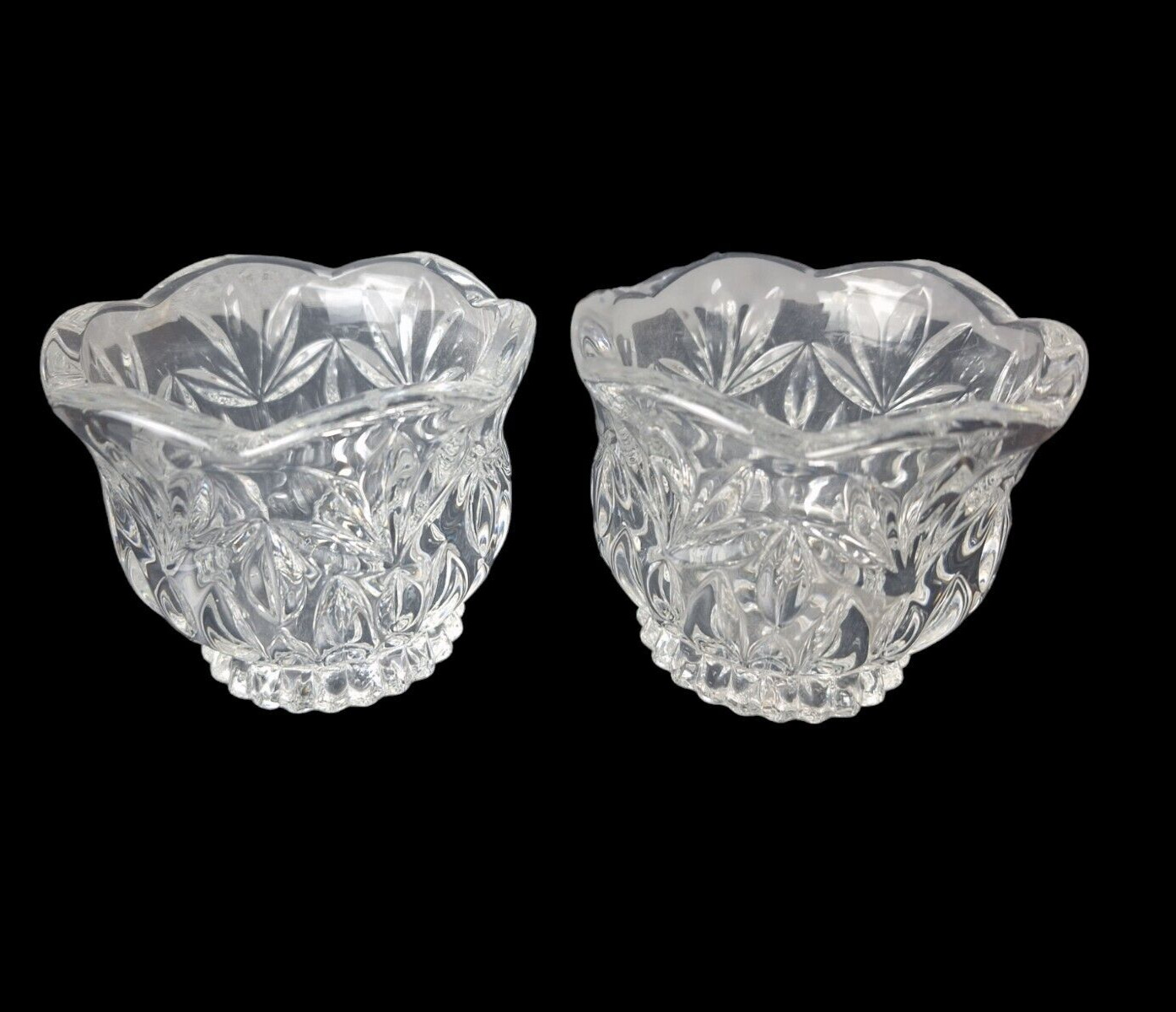 Vintage Crystal Votive Cups