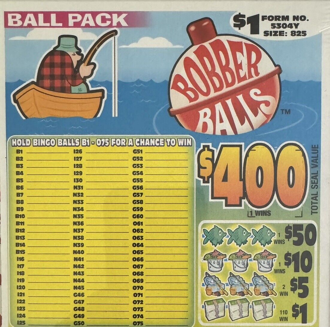 NEW pull tickets Bobber Balls - Seal Card Tabs