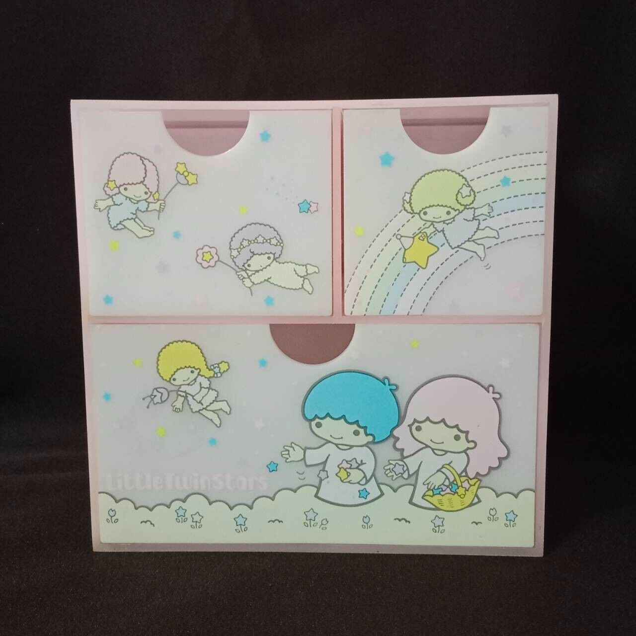 Sanrio Little Twin Star KikiRara Vintage 1976 Drawers Chest Very Beautiful