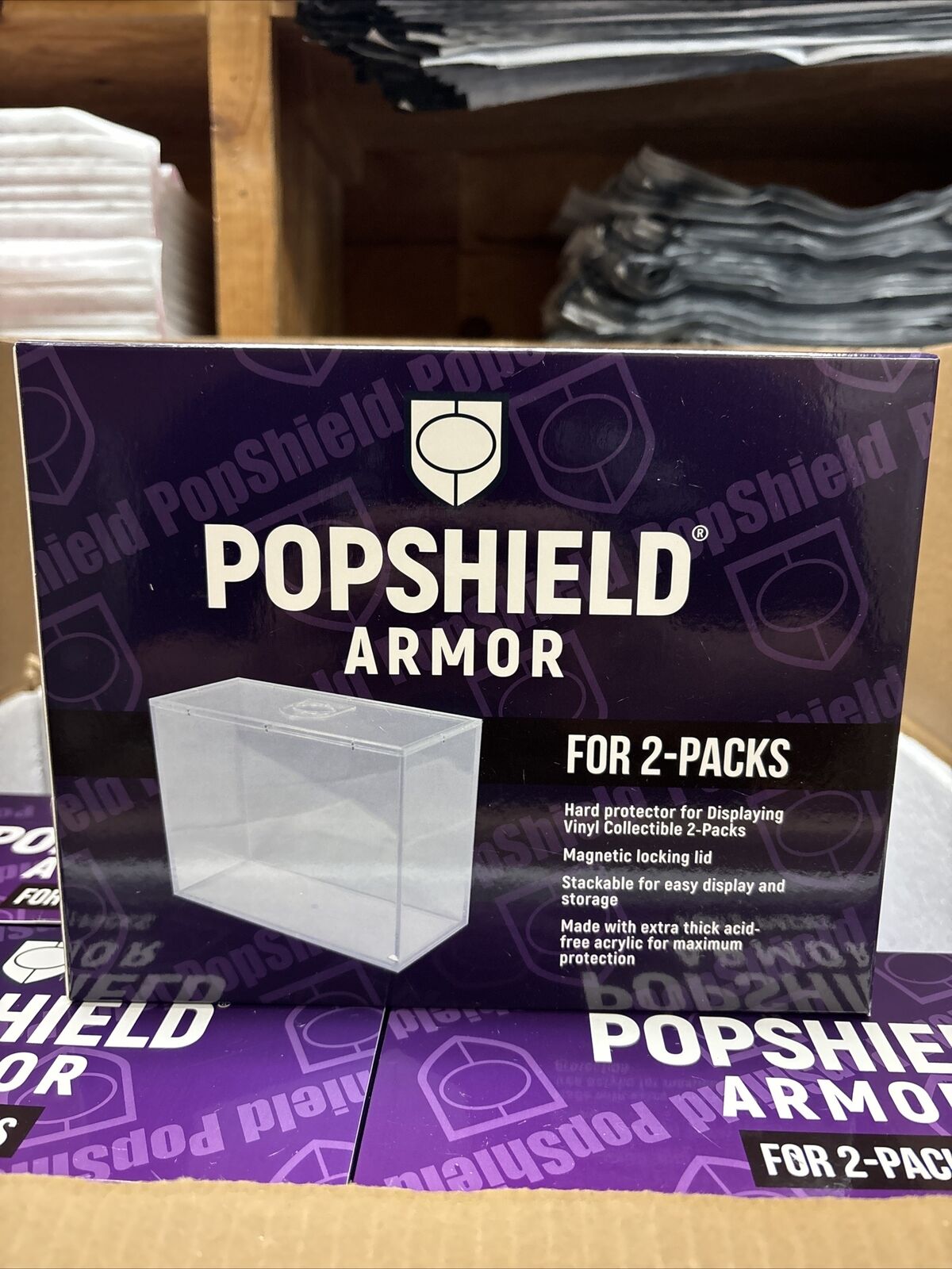 Pop Shield Armor Hard Stack Acrylic Case Protector for 2 Pack -STACK ONLY NO POP