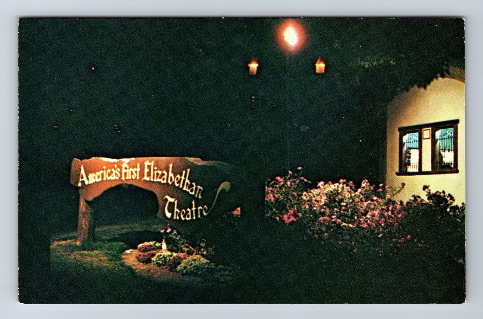 Ashland OR-Oregon, Oregon Shakespearean Festival Theatre Vintage Postcard