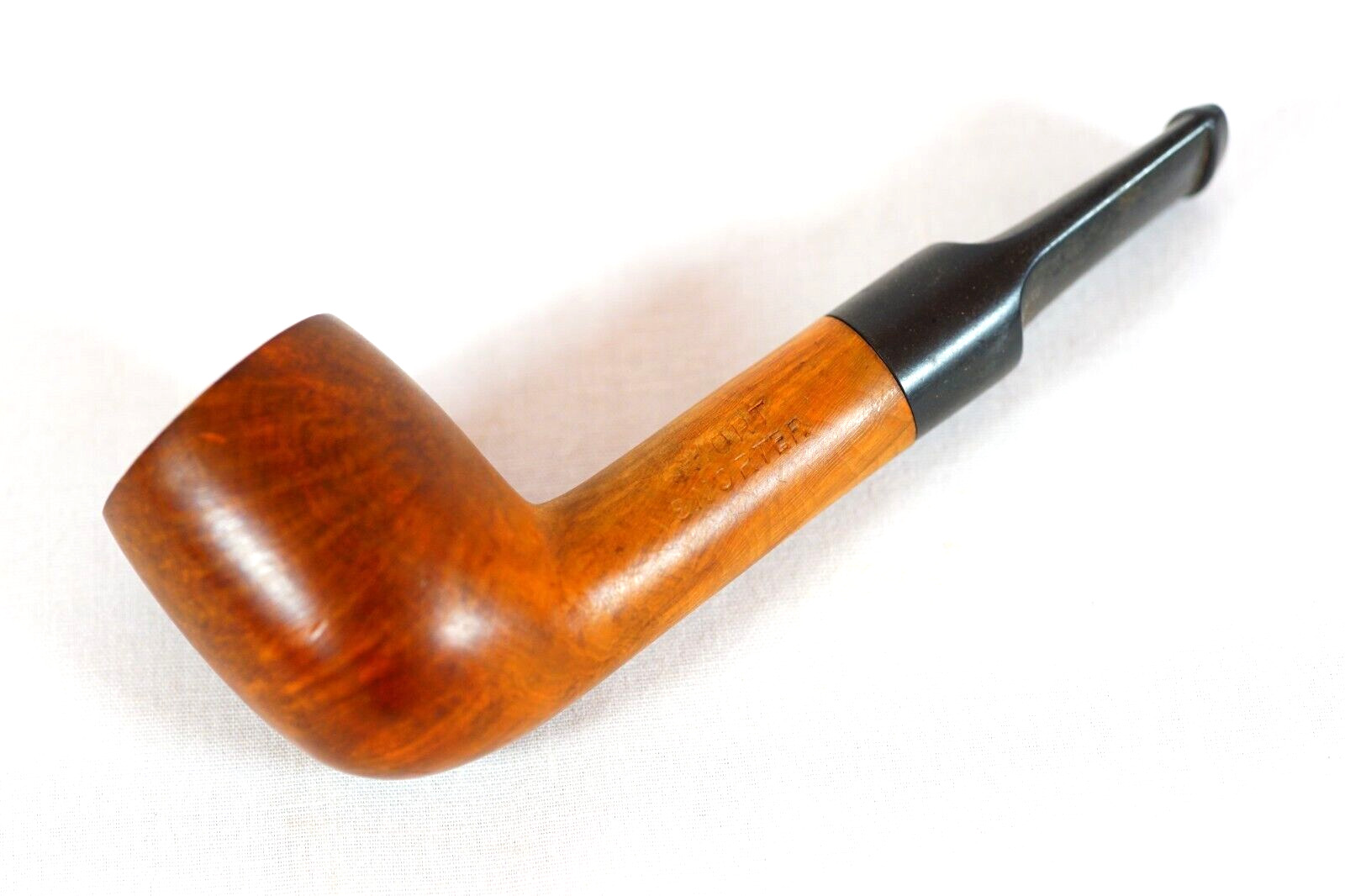 Short Snorter Vintage Estate Tobacco Pipe Nose Warmer Midget Briar Wood Pipe