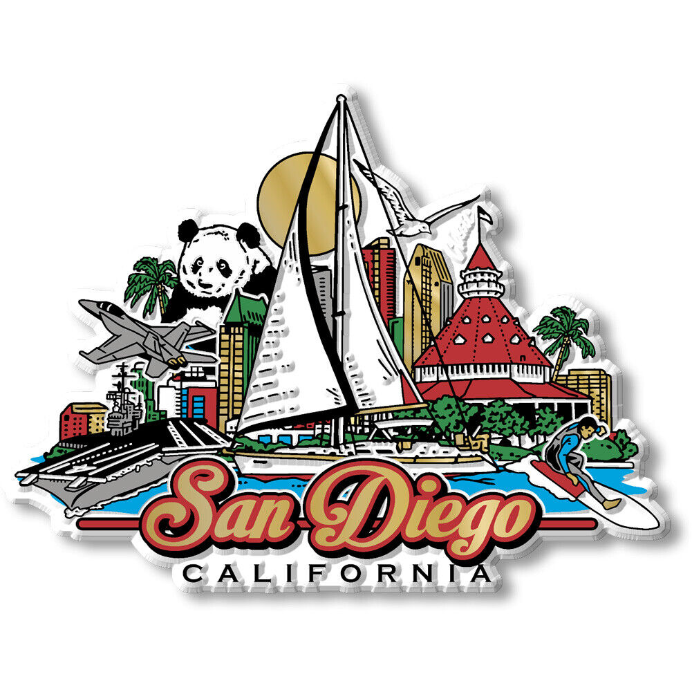 San Diego City Magnet by Classic Magnets