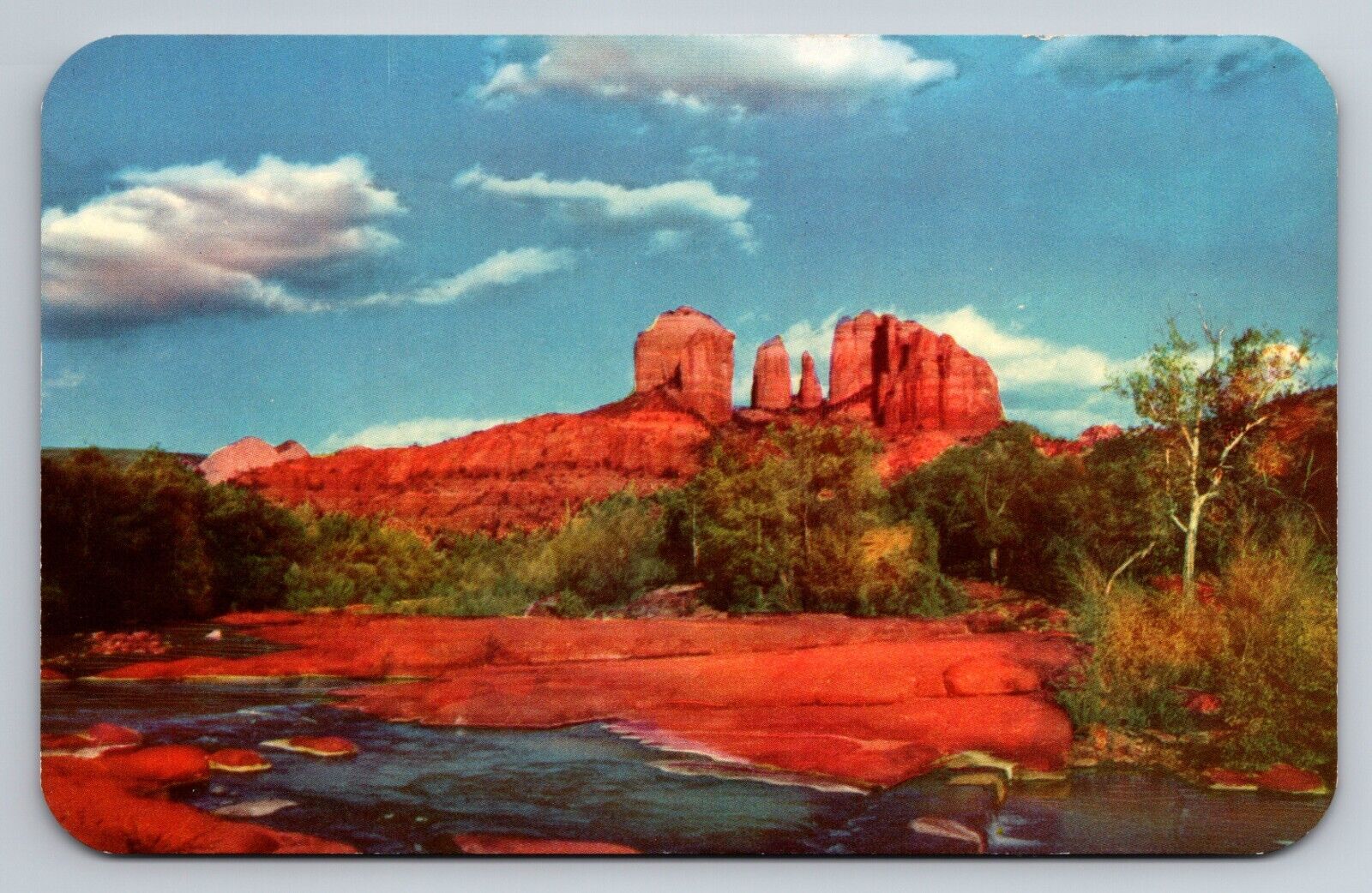 Castle Rock In Oak Creek Canyon Arizona Vintage Unposted Postcard