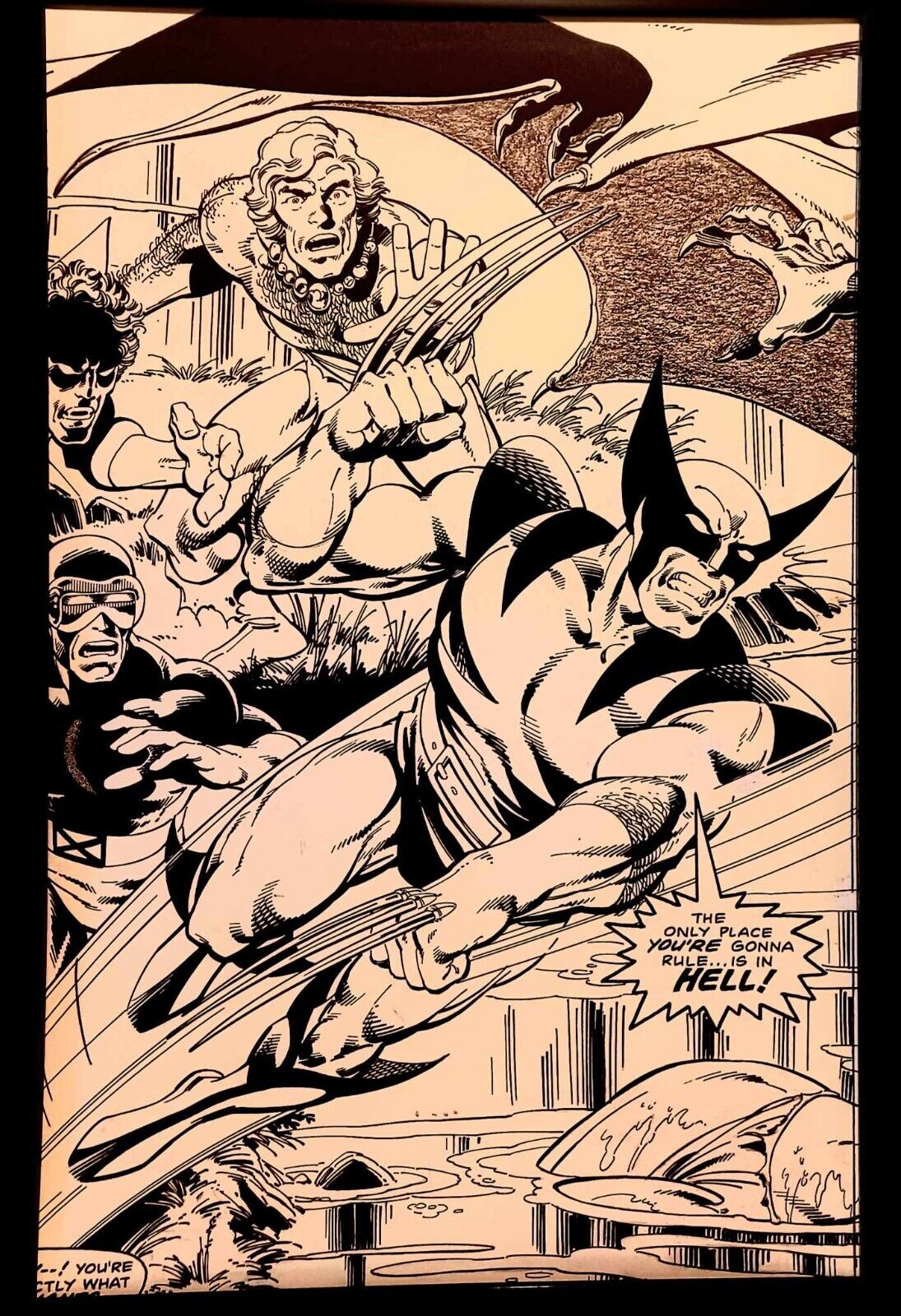 Wolverine and Uncanny X-Men by John Byrne 11x17 FRAMED Original Art Print Poster