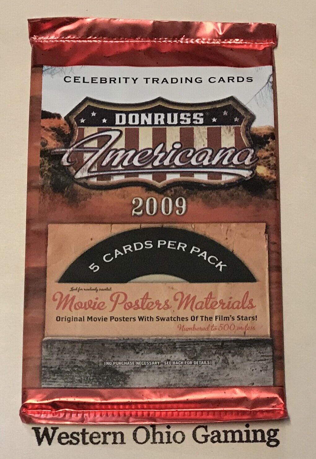 2009 Donruss Americana Trading Card Pack NEW Celebrity TV Movies