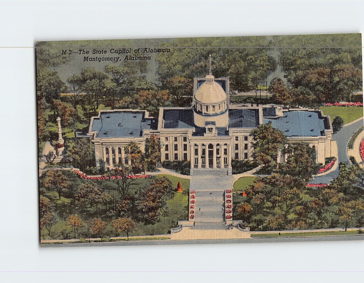 Postcard State Capitol Montgomery Alabama USA