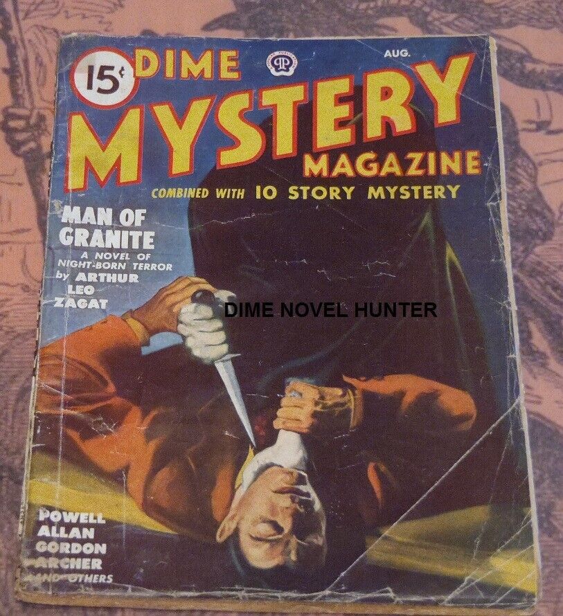 DIME MYSTERY MAGAZINE AUGUST 1949 GREAT HORROR TERROR  COVER
