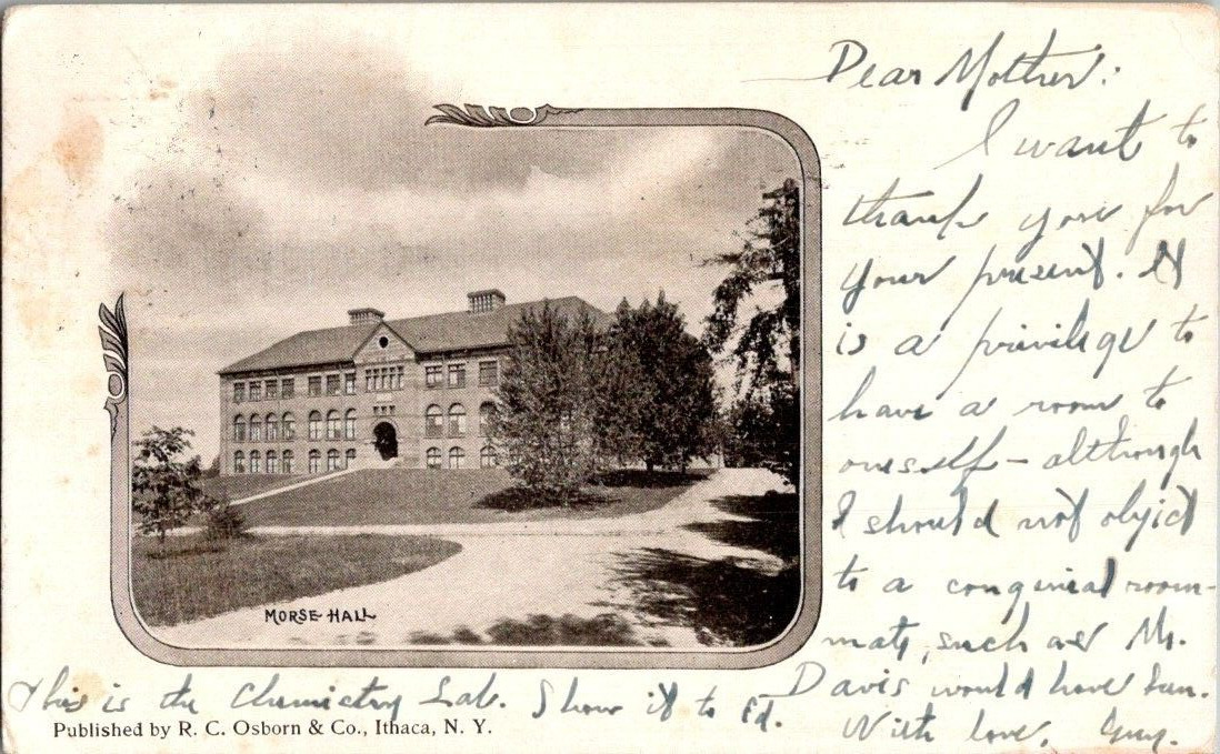 1904. MORSE HALL, ITHACA, NY. POSTCARD. SS27