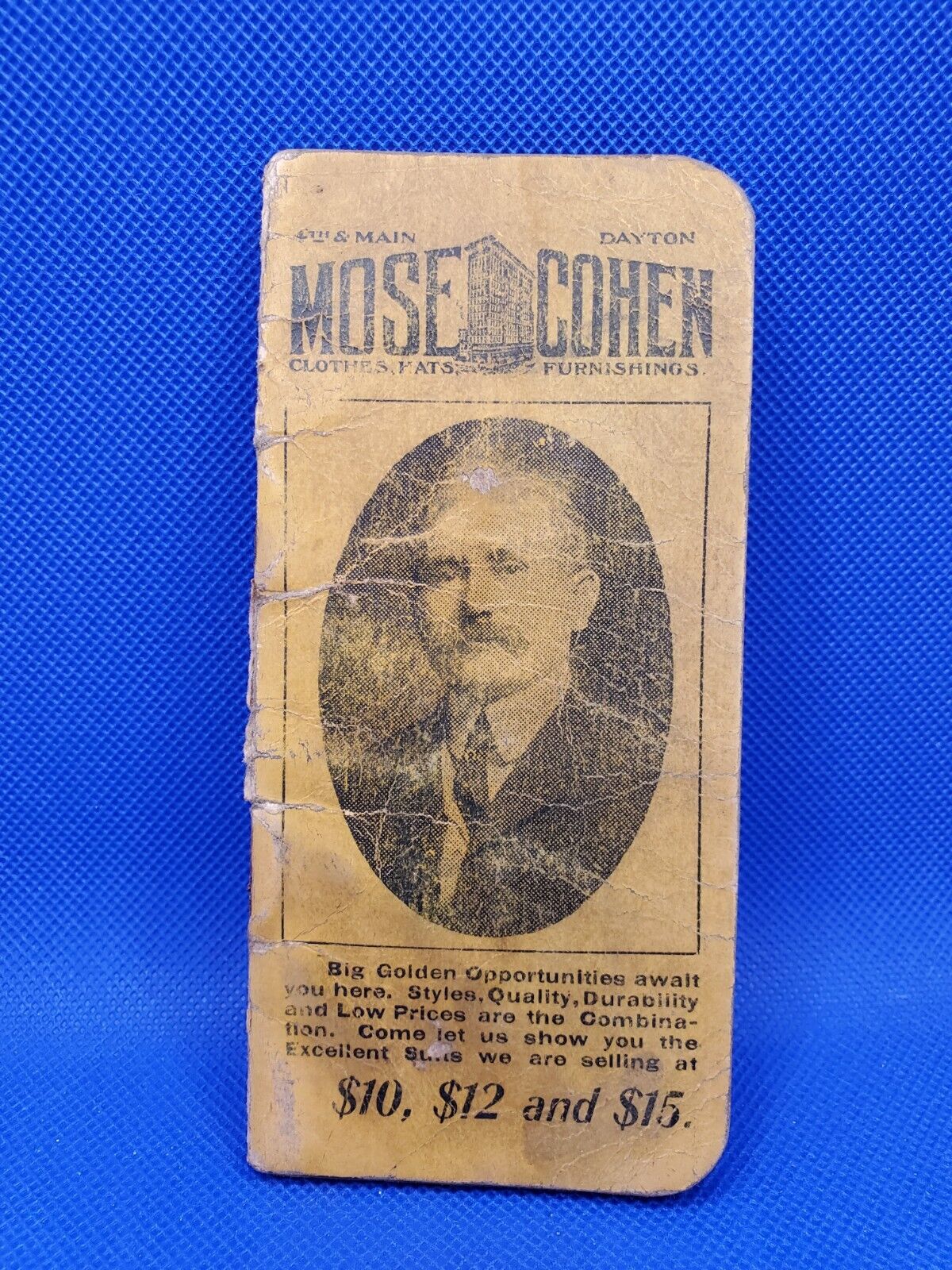 Antique 1906 Pocket Notebook Used Financial Ledger Department Store Dayton