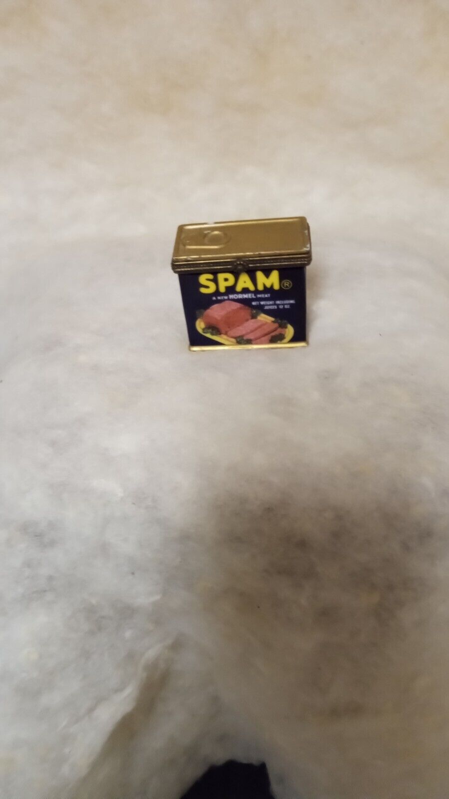 SPAM  Porcelain Hinged Trinket Box Midwest of Cannon Falls,Hormel Foods Corp