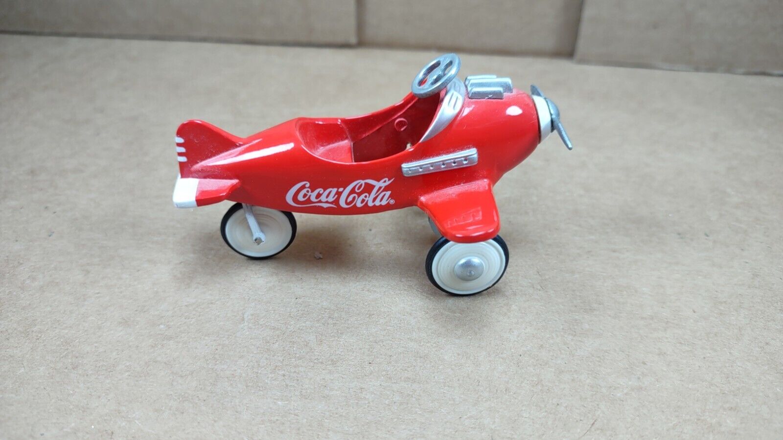 Vintage 1997 Coca-Cola Coke Collectors Edition Pedal Plane in Box