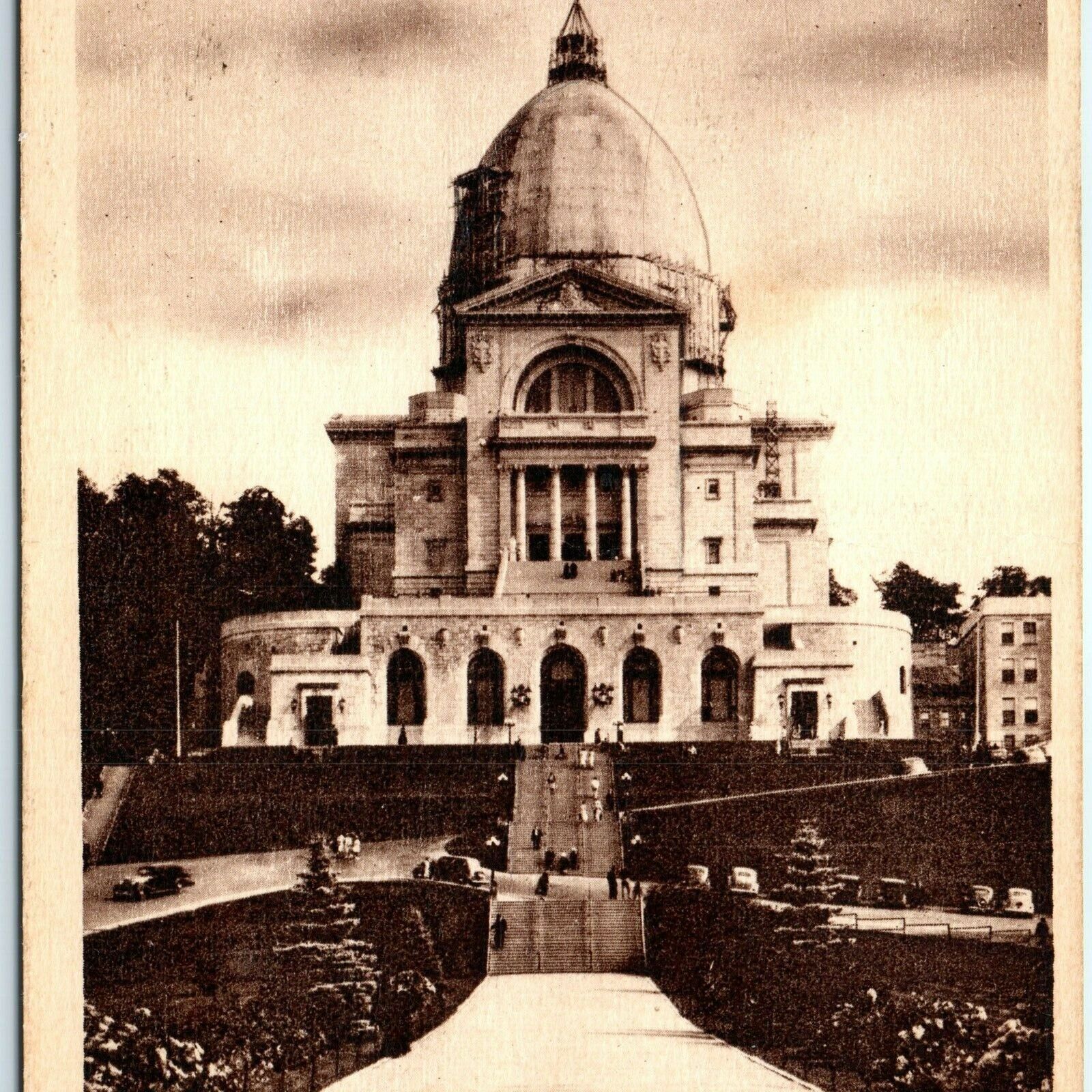 c1940s Montreal, Canada St. Joseph\'s Oratory Intaglio Gravure Photo Postcard A2
