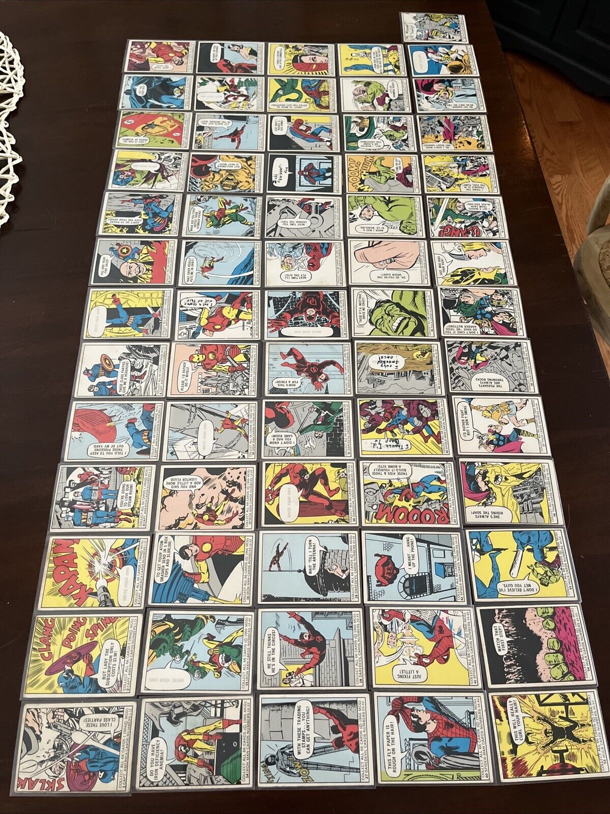 1966 Donruss Marvel Superhero Trading Cards Full Set (1-66) Used Rare