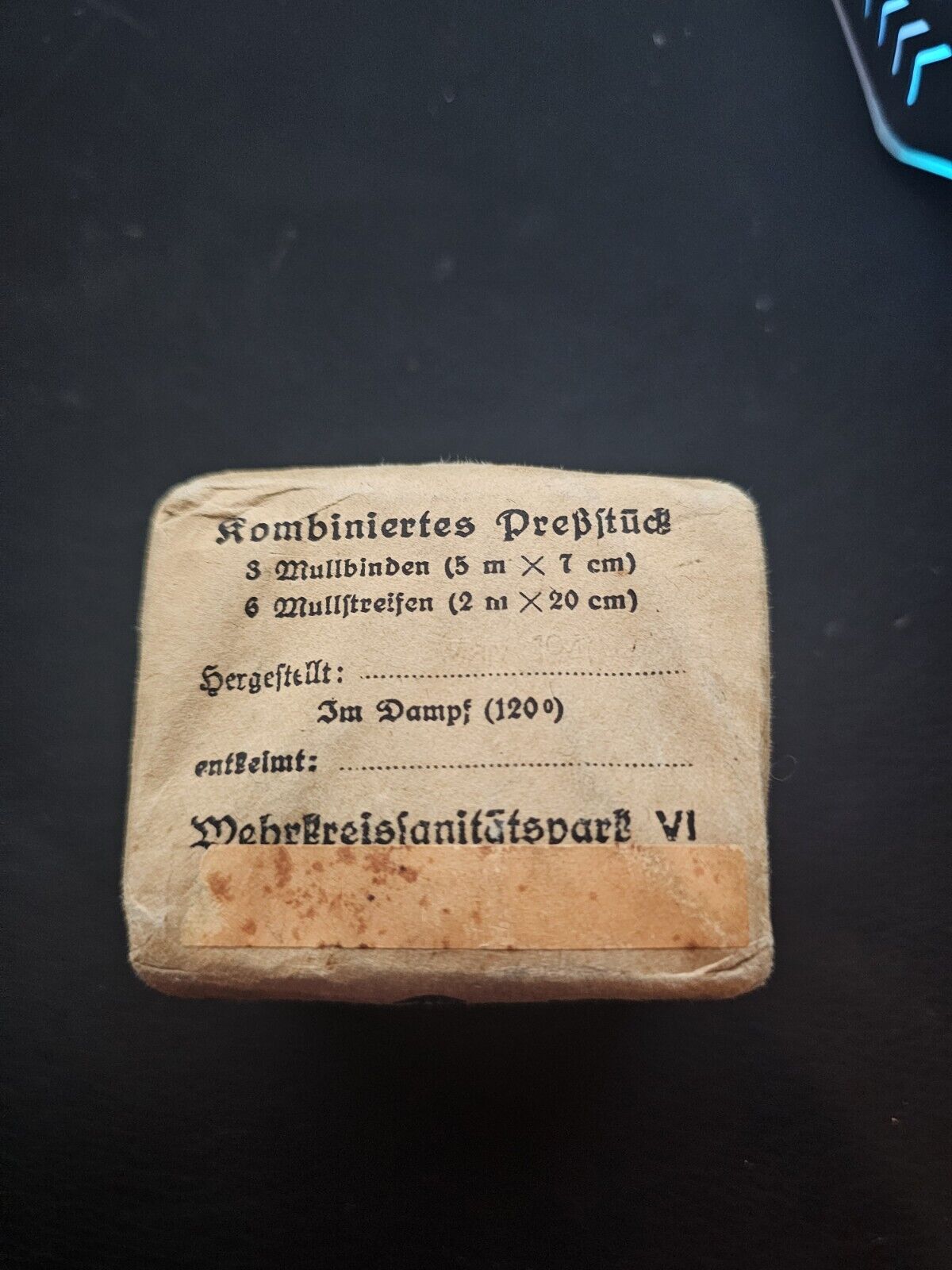 Original WW2 German Sealed Package Of Bandages