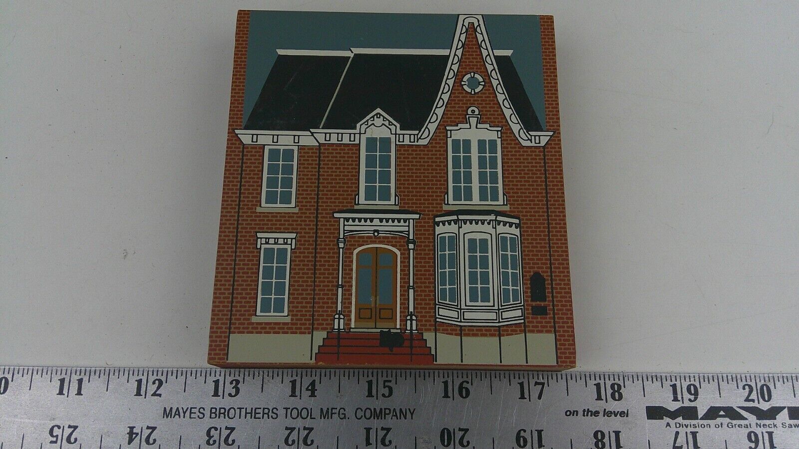 1991 Cat's Meow Henry Baker House Daisy Mfg. Plymouth Michigan Wood Block   BIS