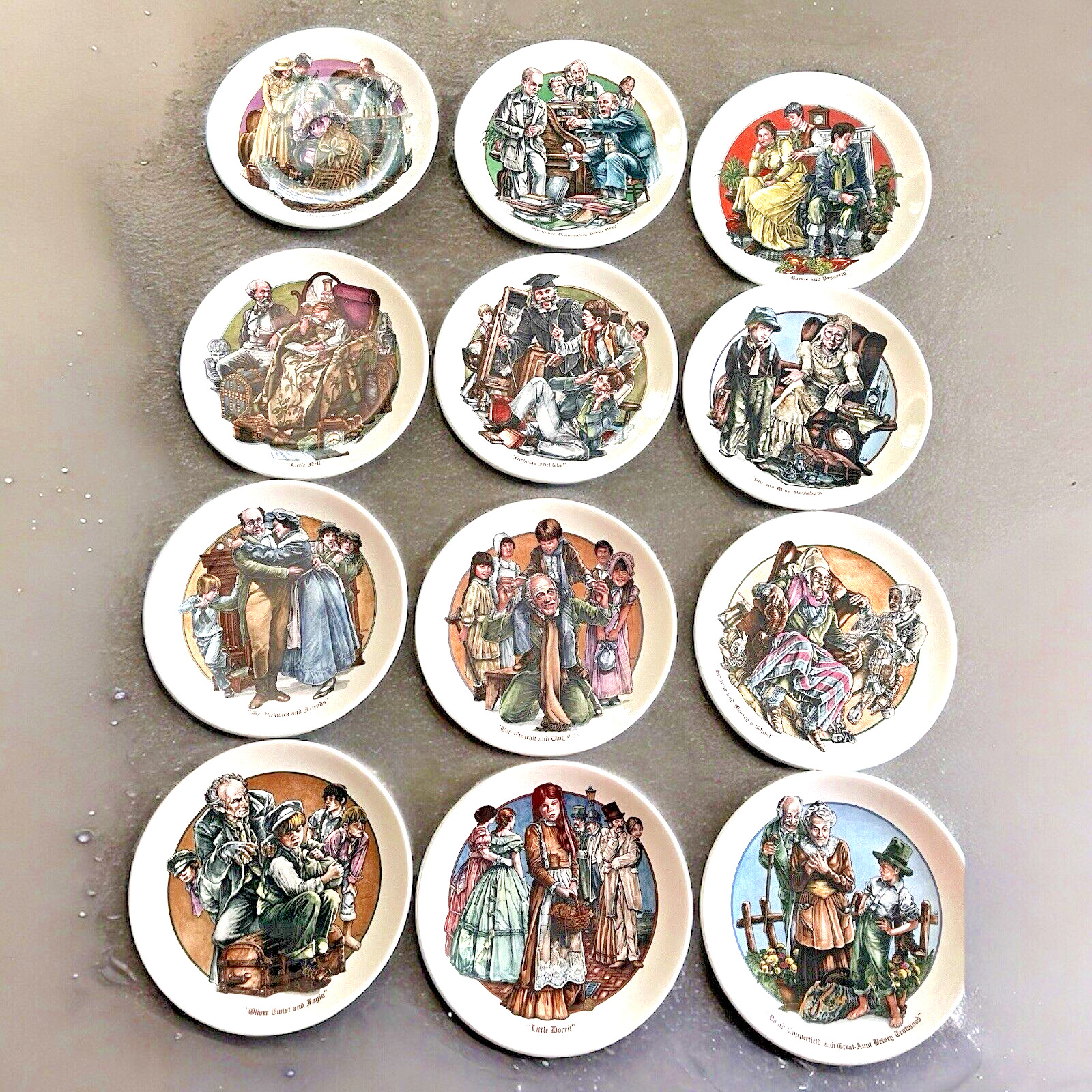 12 The Remarkable World Of Charles Dickens Plates Konrad Hack Plates Wedgewood