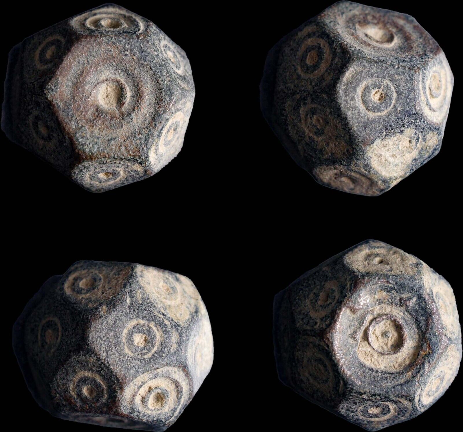 Roman Byzantine Polyhedronal Cricles Eyes Weight 15.91 grm 4 Nomista Weight