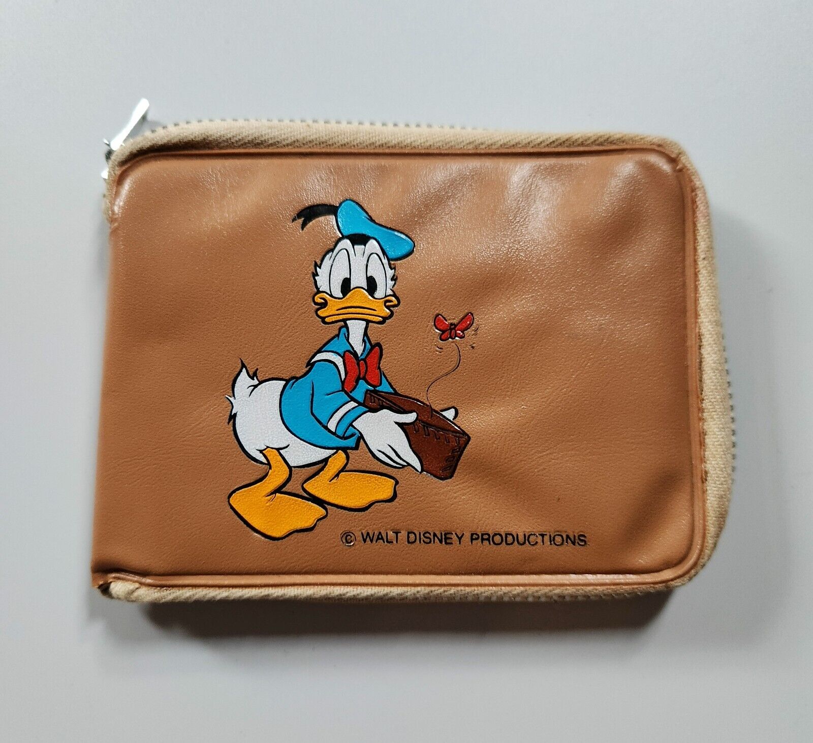 Disney Donald Duck Vintage Zip Around Wallet