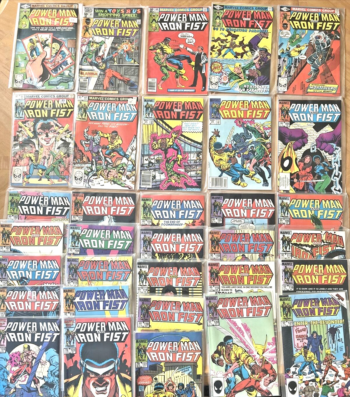 Power Man & Iron Fist Bronze 33 Book Lot Rare Vintage
