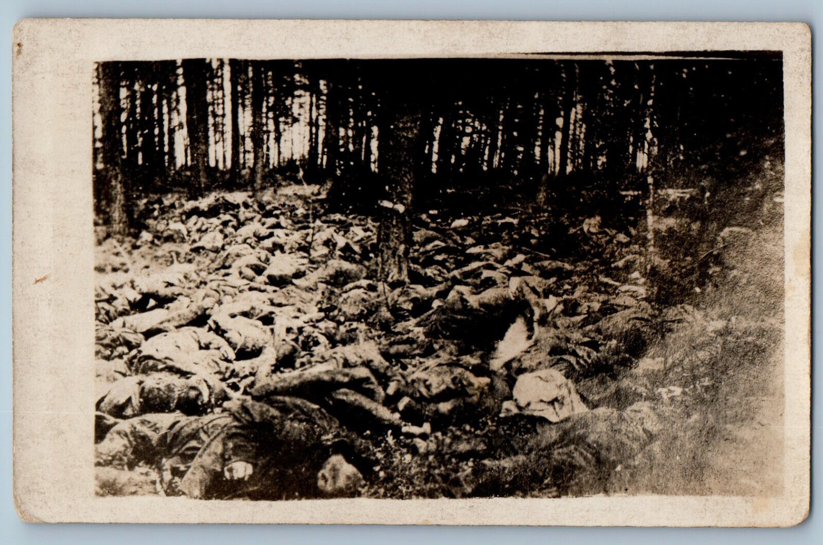 Postcard View of Killed Soldiers c1910 WW1 Battlefield RPPC Photo Unposted